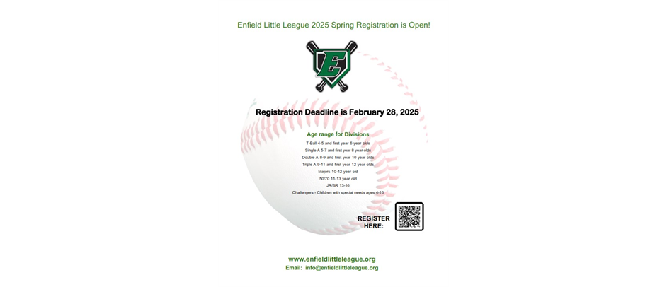 2025 Enfield Little League Registration